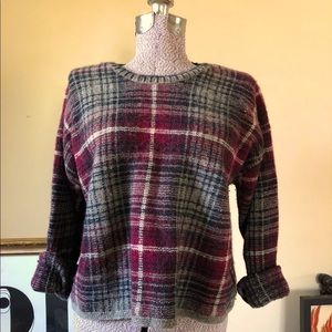 J. Crew Plaid Wool Sweater